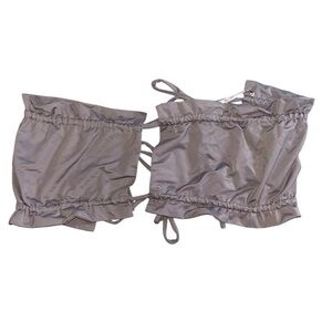 Papaya tie back tube crop top